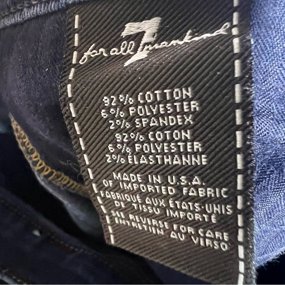 7 For All Mankind The Modern Straight Leg Jeans Size 28 - Picture 5 of 6